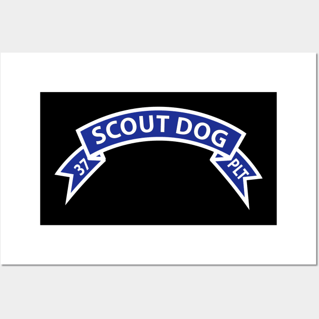 37th Scout Dog Platoon Tab Wall Art by twix123844